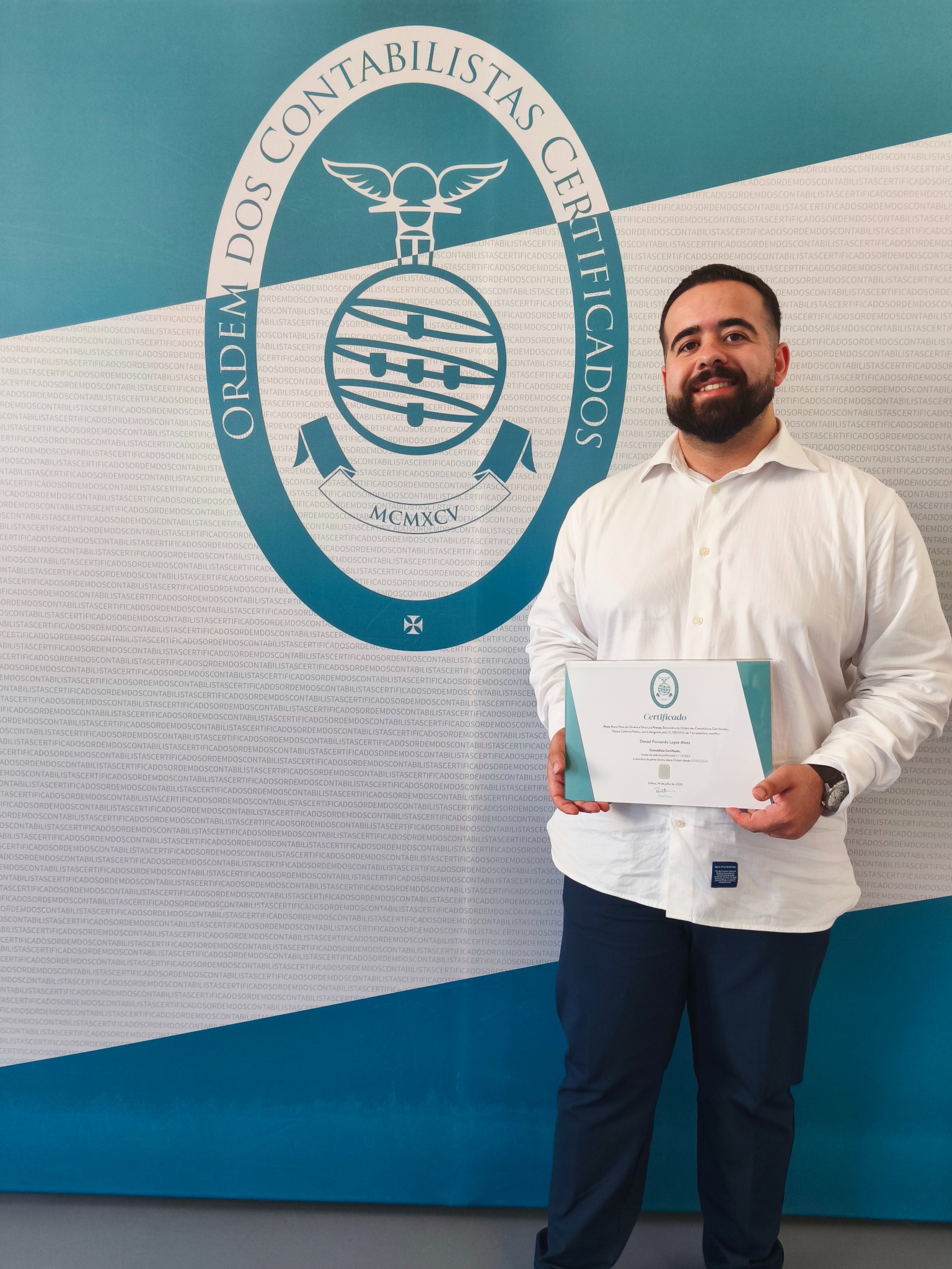 Daniel Alves, contabilista certificado, na Ordem dos Contabilistas Certificados